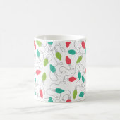 Farbenfrohe String Lights Weihnachts-Tasse Kaffeetasse (Mittel)