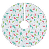 Farbenfrohe String Lights Weihnachtsbaumrock Polyester Weihnachtsbaumdecke (Vorderseite)