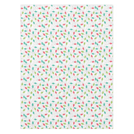 Farbenfrohe String Lights Weihnachtslieder Tischdecke