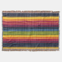 Farbenfrohe Strip-Imitate Denim Texture