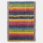 Farbenfrohe Strip-Imitate Denim Texture Decke (Vorderseite Vertikal)