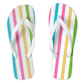 Farbenfrohe Stripe Beach Pair Flip Flops Badesandalen (Fußbett)