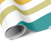 Farbenfrohe Stripes-Waves-Geschenk Geschenkpapier (Rolleneckpunkt)