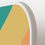 Farbenfrohe Strippadel Rainbow - Farbskriptname Pickleball Schläger (Linke Seite)