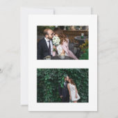 Farbenfrohe Stripte Country Club-Hochzeit Einladung (Rückseite)