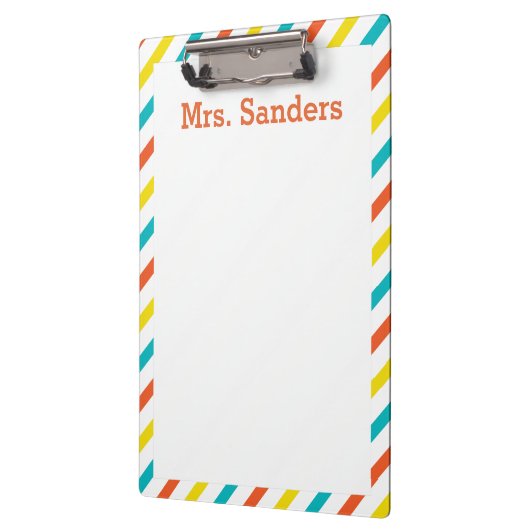 Farbenfrohe Stripteditorklammer Klemmbrett (Links)