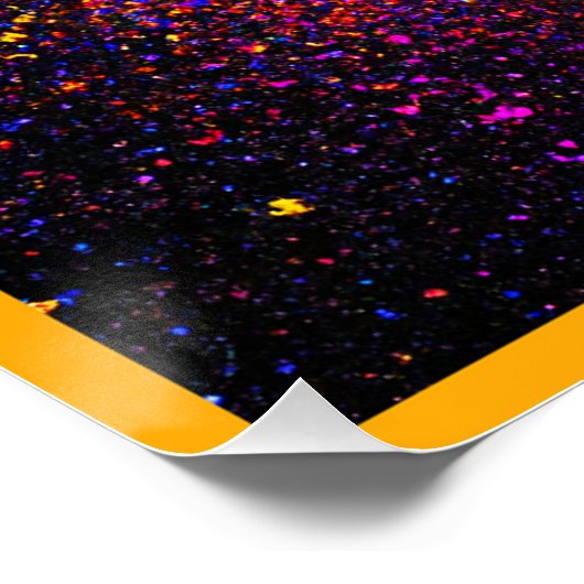 Farbenfrohe Stromausfall Poster (Ecke)