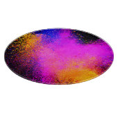 Farbenfrohe Stromausfall Schneidebrett (Ecke)