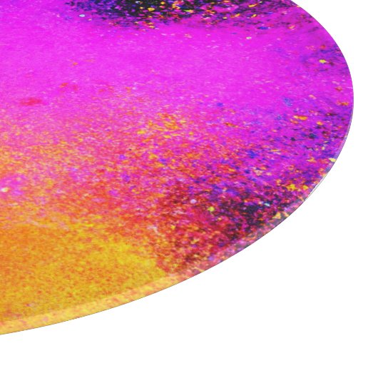 Farbenfrohe Stromausfall Schneidebrett (Ecke)