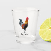 Farbenfrohe Strutgestelle Design Shotglas Schnapsglas (Vorderseite)