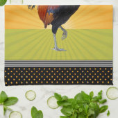 Farbenfrohe Strutting Rooster Design Küchentücher (Gefaltet)