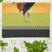 Farbenfrohe Strutting Rooster Design Küchentücher (Gefaltet)