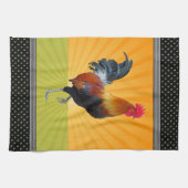 Farbenfrohe Strutting Rooster Design Küchentücher (Horizontal)