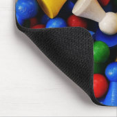 Farbenfrohe Stücke aus Holz Mousepad (Ecke)