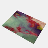 Farbenfrohe stürmische Wolken abstrakte Pinselstri Fußmatte (Schrägansicht)