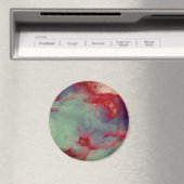 Farbenfrohe stürmische Wolken abstrakte Pinselstri Magnet (In Situ (Geschirrspüler))