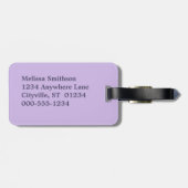 Farbenfrohe Sturmwolken Gepäckanhänger (Rückseite horizontal)