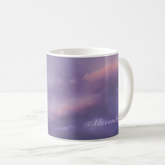 Farbenfrohe Sturmwolken Kaffeetasse (VorderseiteRechts)