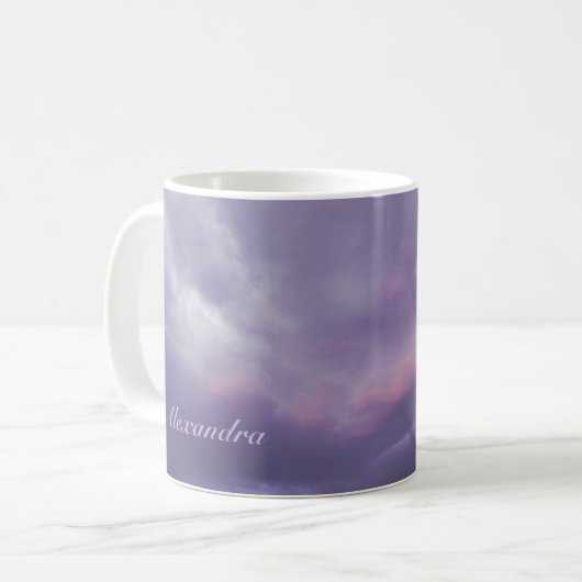 Farbenfrohe Sturmwolken Kaffeetasse (Vorderseite Links)