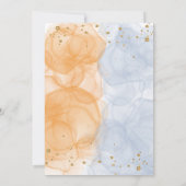 Farbenfrohe Sturzpumpen, die er oder sie als Gesch Einladung (Rückseite)