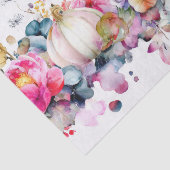 Farbenfrohe Sturzpumpen und Blume fallen Seidenpapier (Ausschnitt)