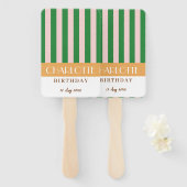 Farbenfrohe, stylische, helle Minimalistische Stre Fächer (Vorne und Hinten)