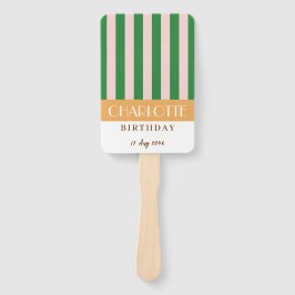 Farbenfrohe, stylische, helle Minimalistische Stre Fächer