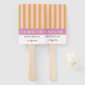 Farbenfrohe, stylische, helle Minimalistische Stre Fächer (Vorne und Hinten)