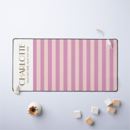 Farbenfrohe, stylische, helle Minimalistische Stre Schreibtischunterlage