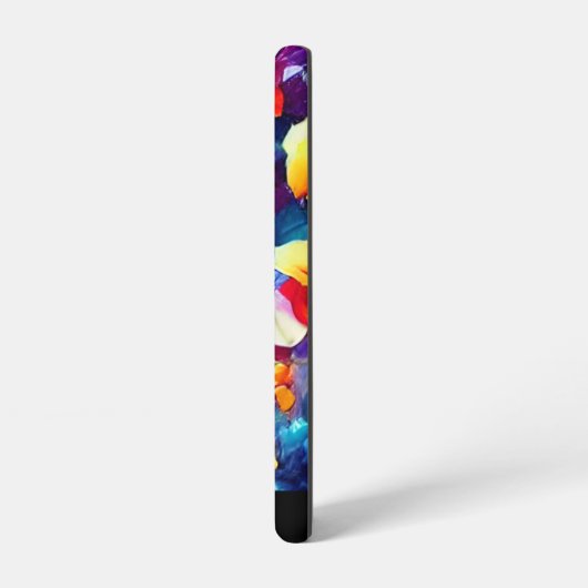 Farbenfrohe, stylische Monogram, floral Samsung Galaxy Hülle (Linke Seite)