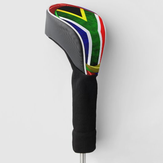Farbenfrohe Südafrikanische Flagge Golf Headcover (angewinkelt)