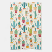 Farbenfrohe Südwestkaktus Geschirrtuch (Vertikal)