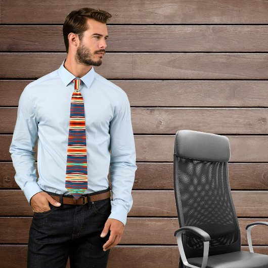 Farbenfrohe südwestliche Motive abstrakt zeitgenös Krawatte