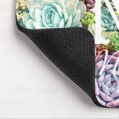 Farbenfrohe Sukkularität Mousepad (Ecke)