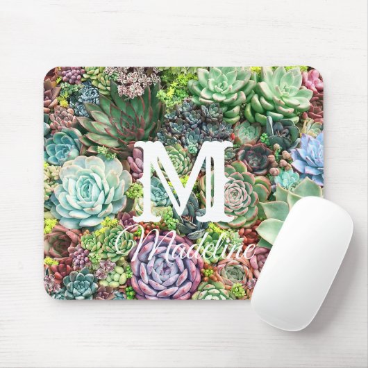 Farbenfrohe Sukkularität Mousepad (Mit Mouse)