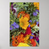 Farbenfrohe Summer Bouquet Poster (Vorne)