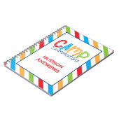Farbenfrohe Summer Camp Personalisiert Journal Notizblock (Linke Seite)