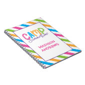 Farbenfrohe Summer Camp Personalisiert Journal Notizblock (Rechte Seite)