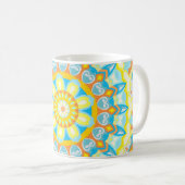 Farbenfrohe Summer Mandala Tasse (VorderseiteRechts)
