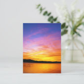 Farbenfrohe Sunset Knysna Südafrika Postkarte (Stehend Vorderseite)