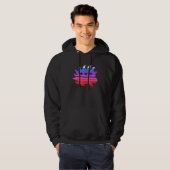 Farbenfrohe Sunset Libertarian Porcupine Cool Stil Hoodie (Vorne ganz)
