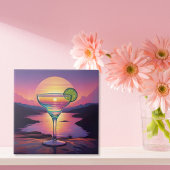 Farbenfrohe Sunset Margarita Fliese
