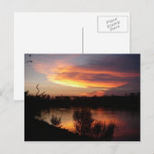 Farbenfrohe Sunset Postcard Postkarte (Vorne/Hinten)