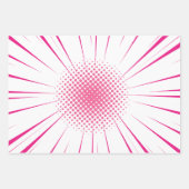 Farbenfrohe Superherd Comic Pop Hintergrund Geschenkpapier Set (Vorderseite 3)