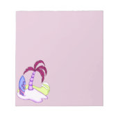 Farbenfrohe Surfboard Island 3 Notepad Notizblock (Vorderseite)