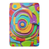 Farbenfrohe Surreal-Skulptur Badematte (Vorderseite Vertikal)