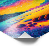 Farbenfrohe Surreallandschaft Fotodruck (Ecke)