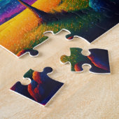 Farbenfrohe Surreallandschaft Puzzle (Seite)