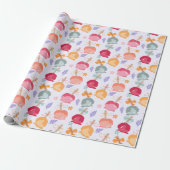 Farbenfrohe Süßäpfel Wrapping Paper Geschenkpapier (Ungerollt)