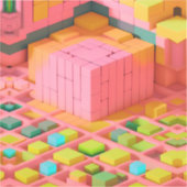 Farbenfrohe Süße Aufkleber (Vorderseite)